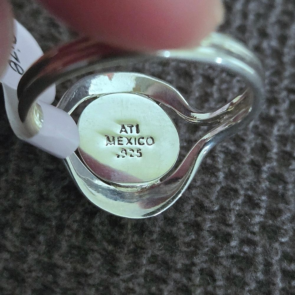 Sterling Silver🤍 Mexican🇲🇽 Turquoise Ring - NWT - Picture 9 of 16